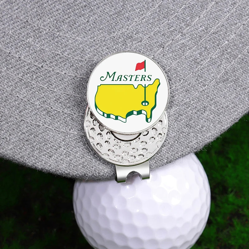 Golf Hat Clip Ball Marker Magnetic Easily Attach to Hat Cartoon Flag