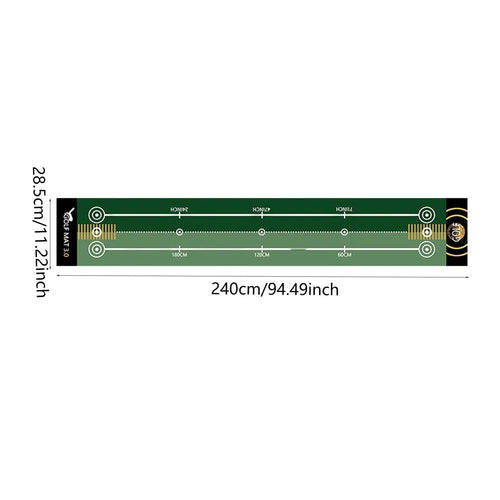 Golf Putting Mat Gift for Golfer Golfing Accessory Lightweight