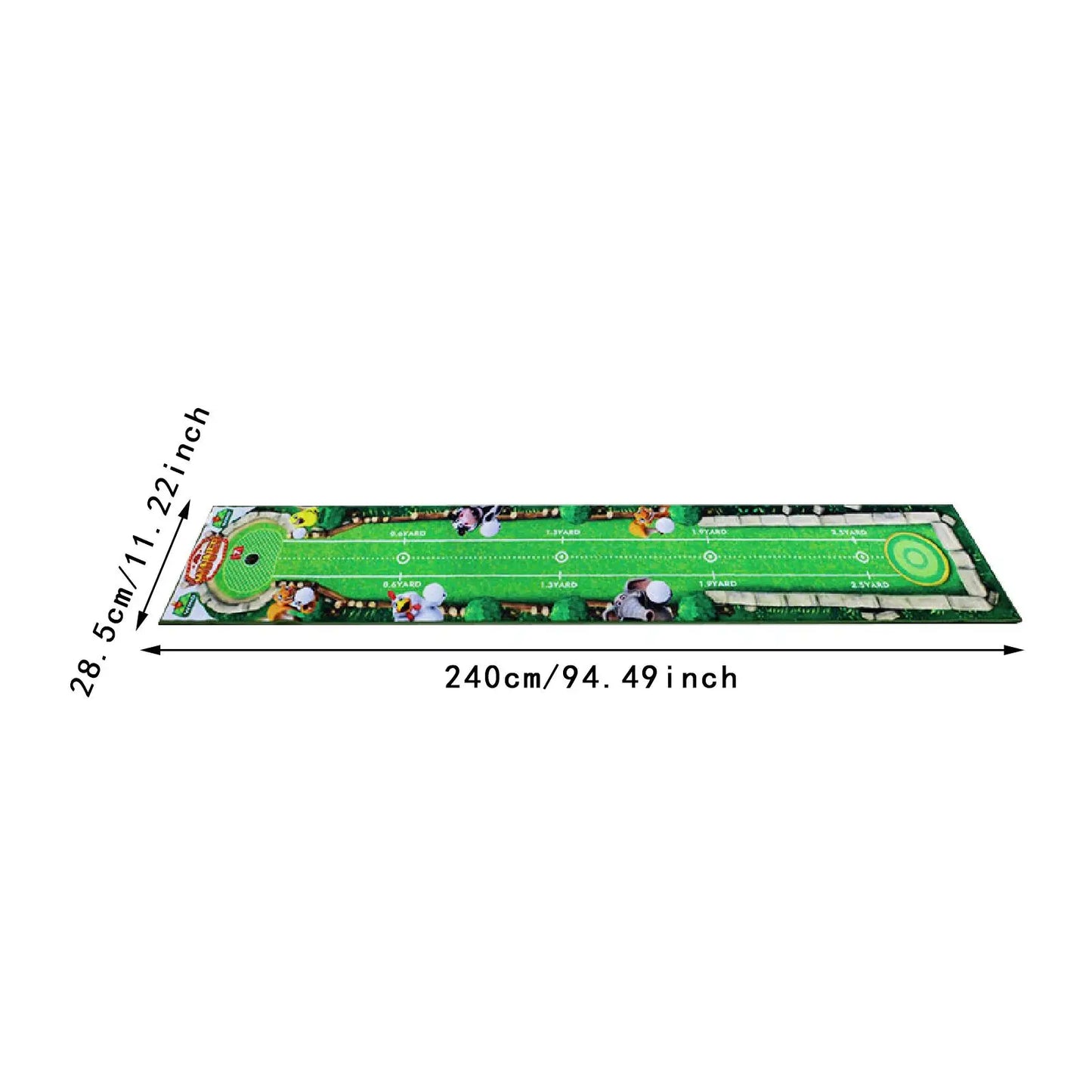 Golf Putting Mat Practical Golf Practice Mat for Park Office Indoor