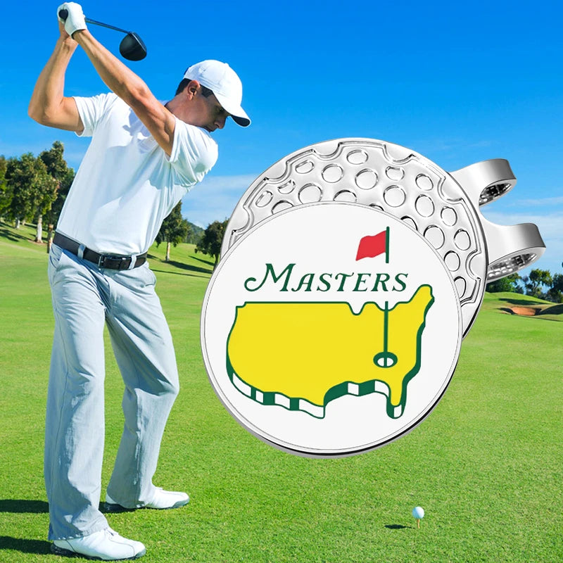 Golf Hat Clip Ball Marker Magnetic Easily Attach to Hat Cartoon Flag