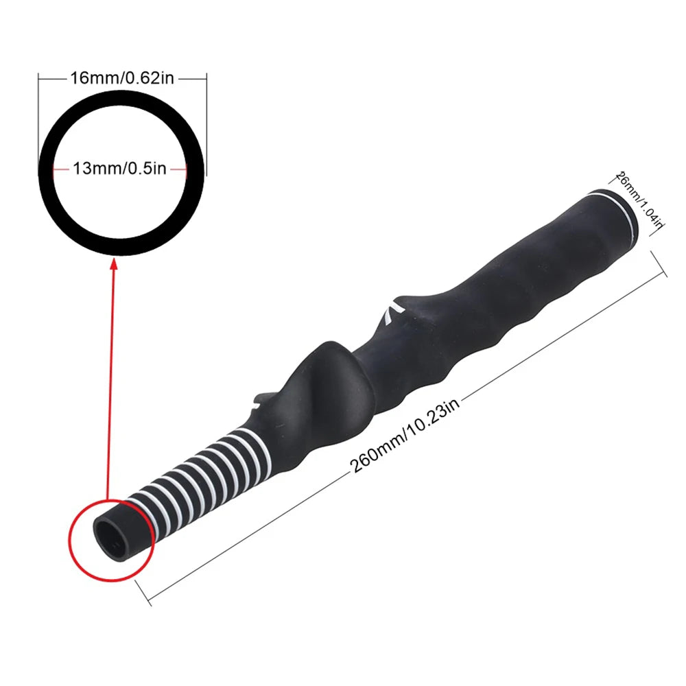 High Quality Durable Golf Rubber Hand Shape Grip Exercise Pole Grip