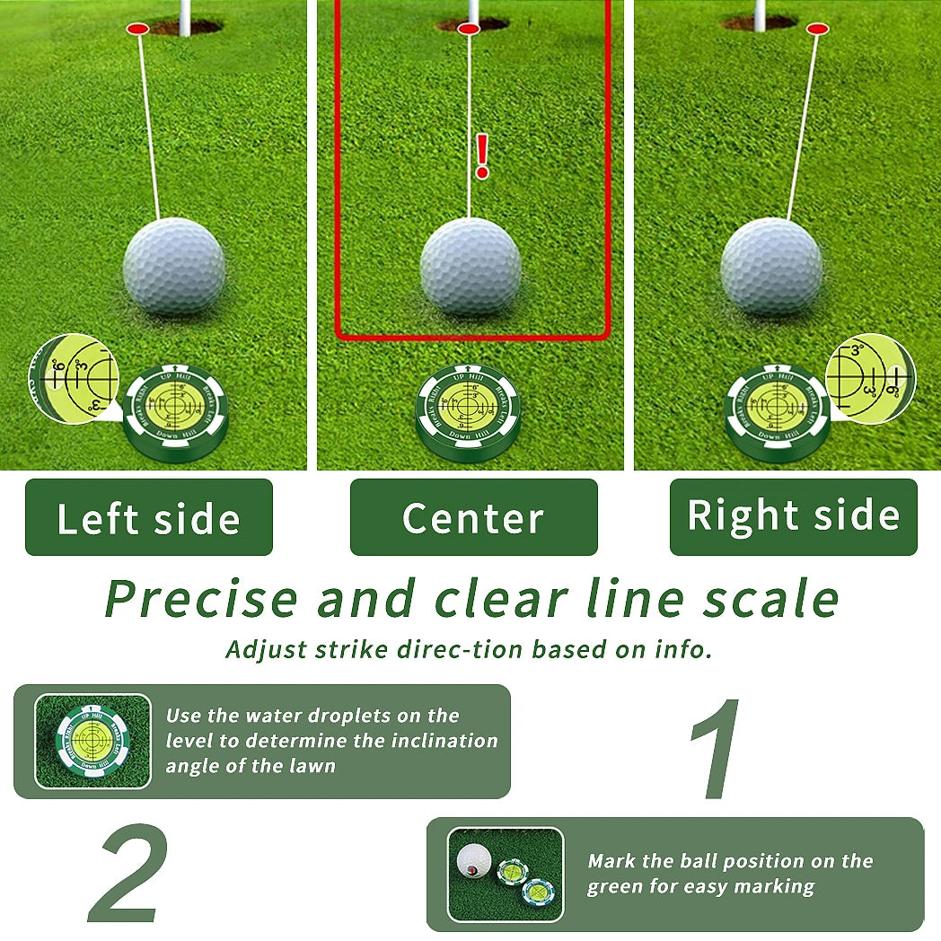 Caiton Golf Marker with Magnetic Hat Clip - High Precision Green