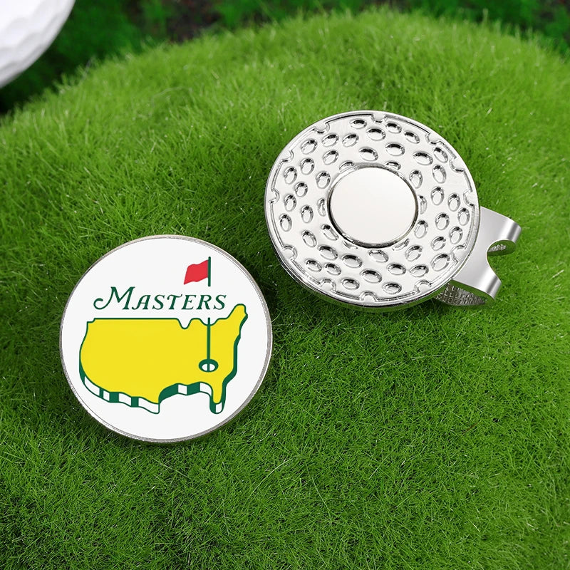 Golf Hat Clip Ball Marker Magnetic Easily Attach to Hat Cartoon Flag