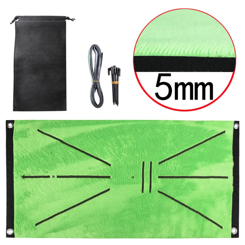 Golf Training Mat Swing Track Practice Marking Pad Detection Batting