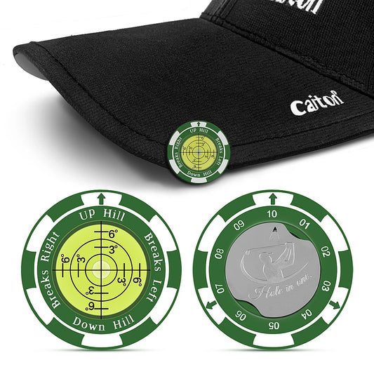 Caiton Golf Marker with Magnetic Hat Clip - High Precision Green