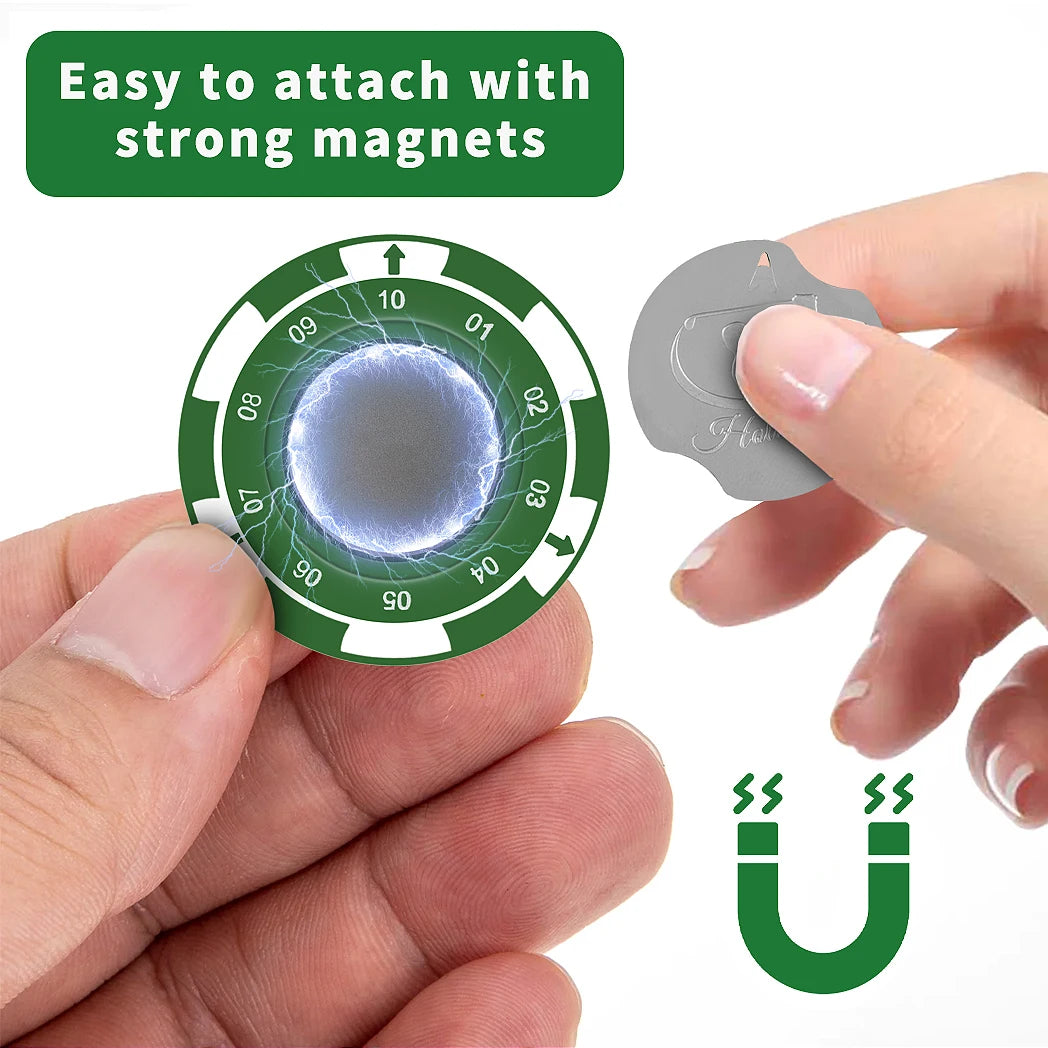 Caiton Golf Marker with Magnetic Hat Clip - High Precision Green