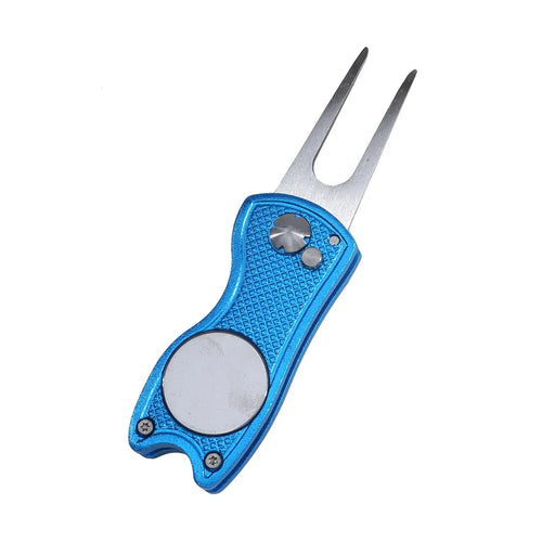 1/2pc Foldable Golf Divot Repair Tool with Golf Ball Tool Pitch Groove