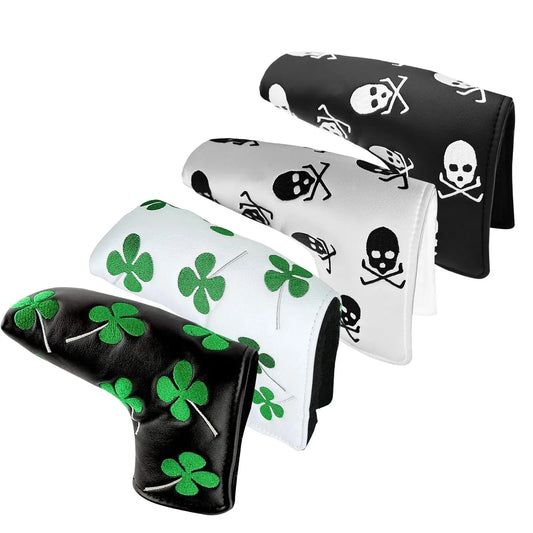 Golf Putter Head Covers Blade Club Headcover PU Leather Protector