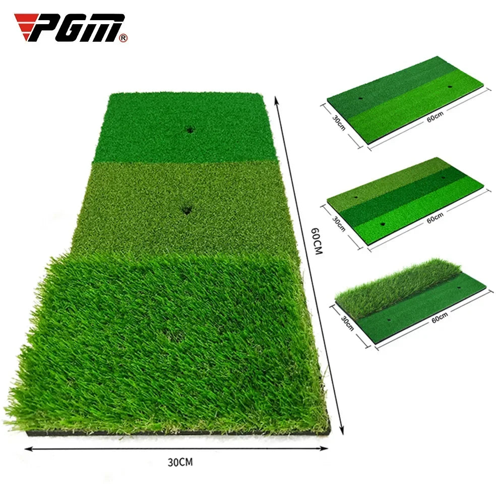 PGM Golf Hitting Mat Indoor Outdoor Mini Practice Durable PP Grass Pad
