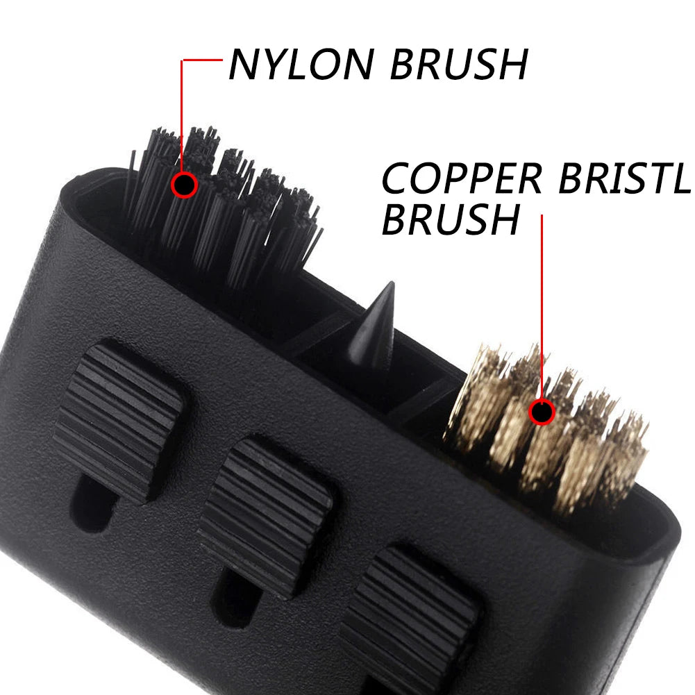 3-in-1 Golf Club Groove Putter Wedge Ball Cleaning Brush Cleaner