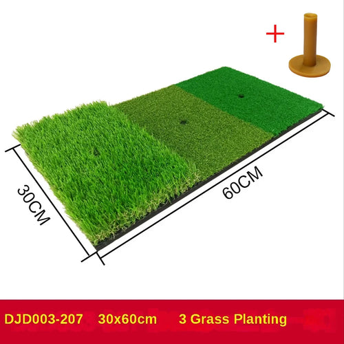 PGM Golf Hitting Mat Indoor Outdoor Mini Practice Durable PP Grass Pad