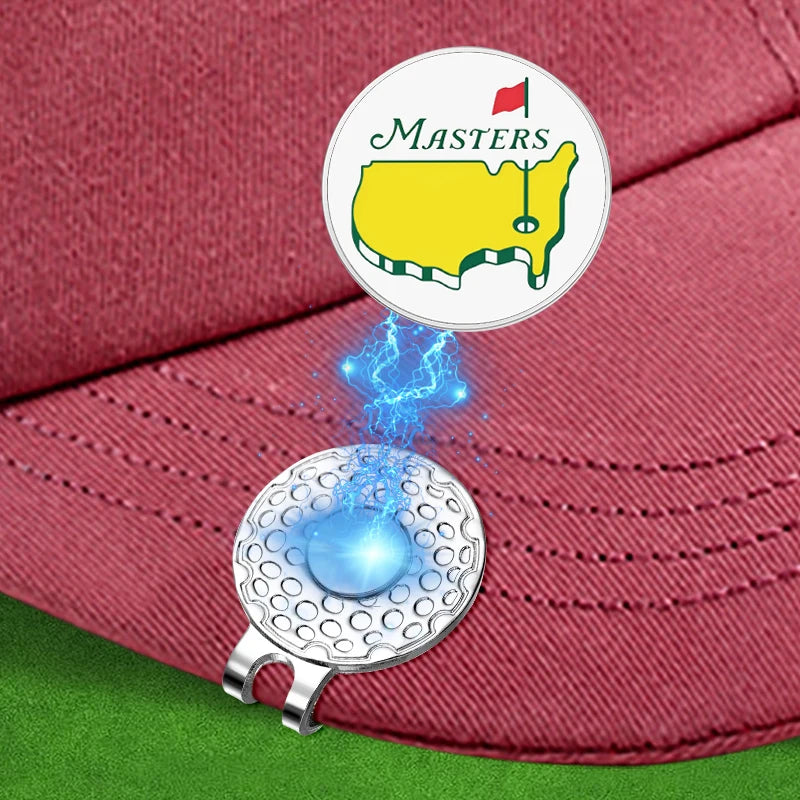 Golf Hat Clip Ball Marker Magnetic Easily Attach to Hat Cartoon Flag