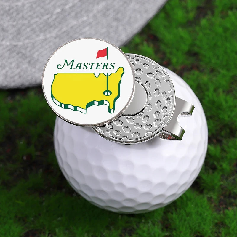 Golf Hat Clip Ball Marker Magnetic Easily Attach to Hat Cartoon Flag